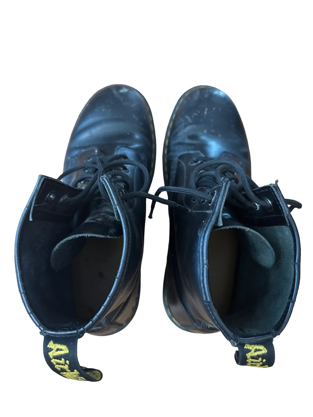 Doc Martens 1460 Combat Style Boots Black Size US 10M Grunge Hipster Lace Up